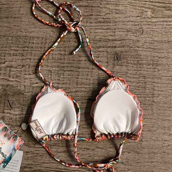 Luli Fama Untamable Crystal Wavy Bikini Top. - Picture 7 of 8